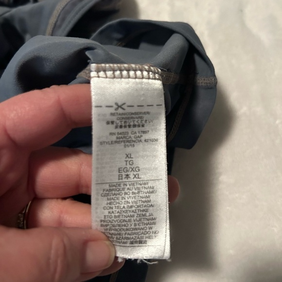 Athleta Blueish Gray Fitted Tank Top Racerback Sz XL - Picture 4 of 5